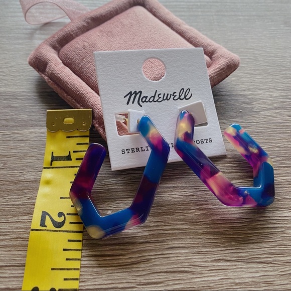 NWT Madewell Geometric Hoop Earrings - Picture 4 of 5